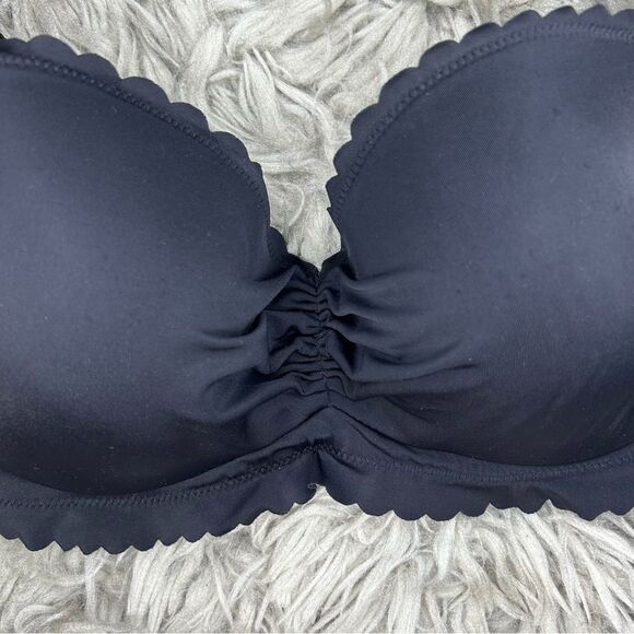 Victoria’s Secret The Getaway Halter black bikini swim top women’s size 32DD - Picture 3 of 9